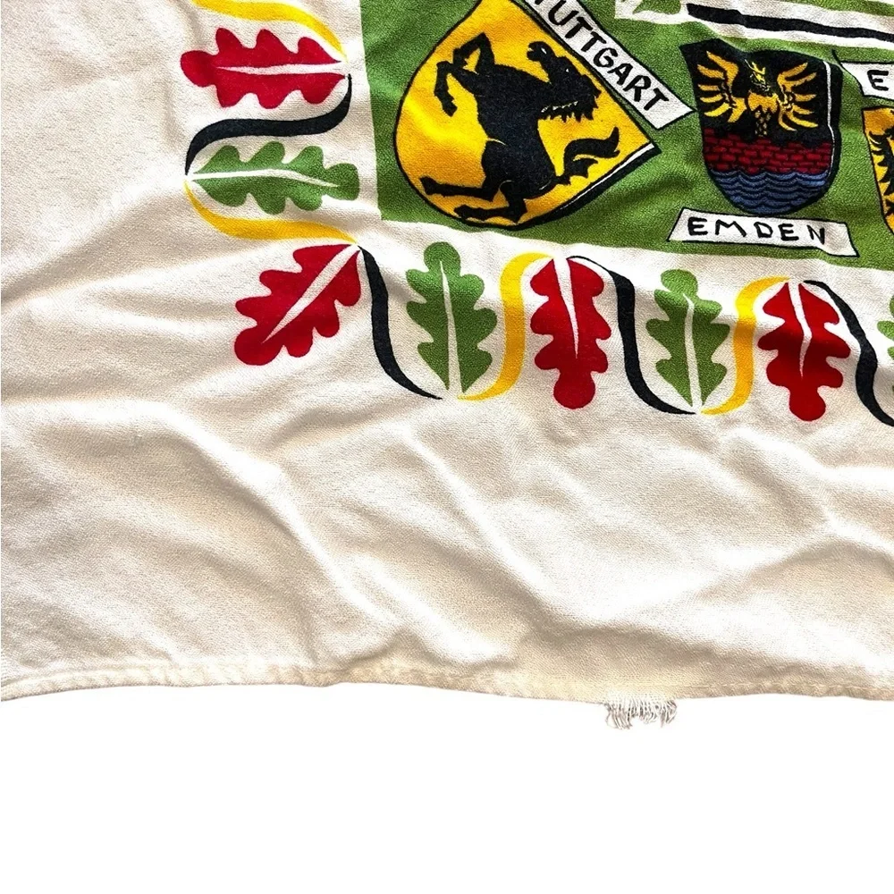 German souvenir 50’s/60’s novelty tablecloth